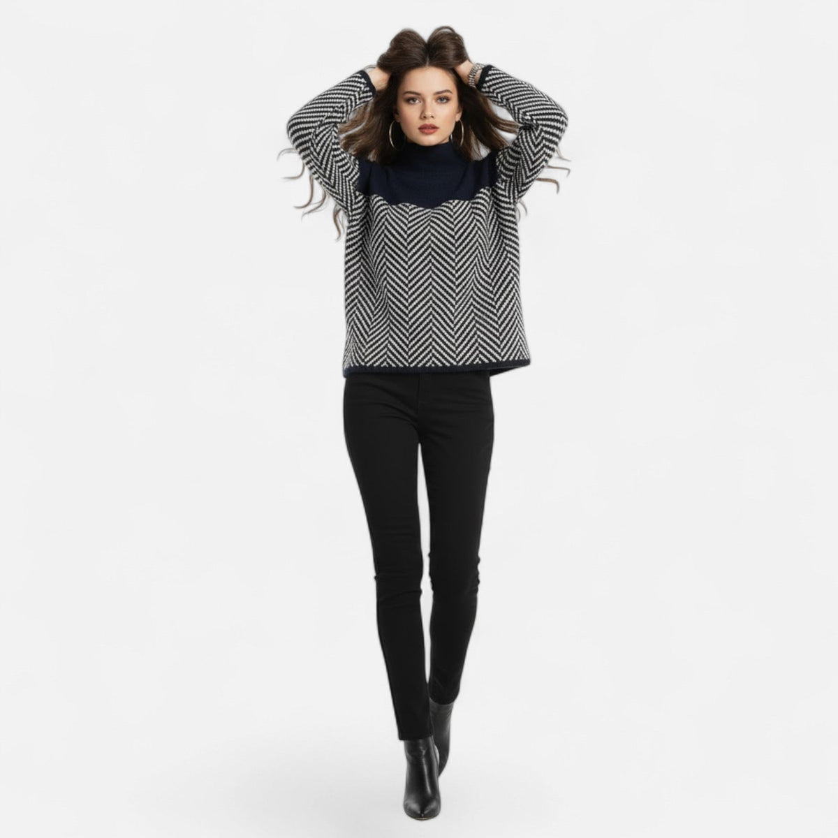 Maglione Donna in Lana a Collo Alto – Eleganza Senza Tempo e Comfort Invernale