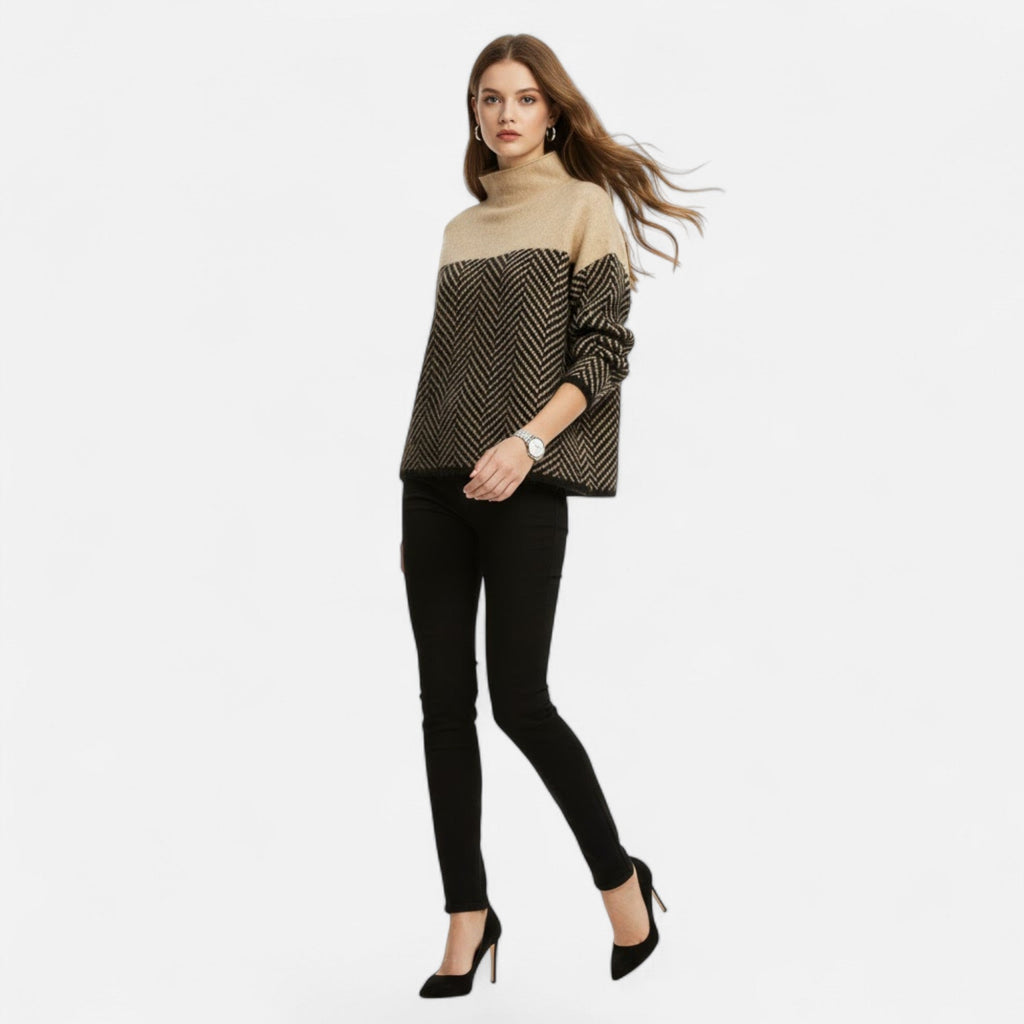 Maglione Donna in Lana a Collo Alto – Eleganza Senza Tempo e Comfort Invernale