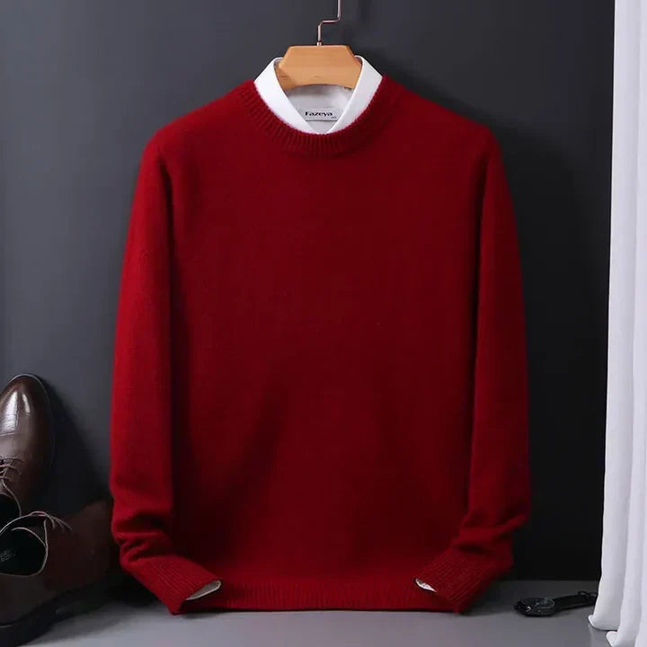 Maglione Uomo in Cashmere con Girocollo Classico