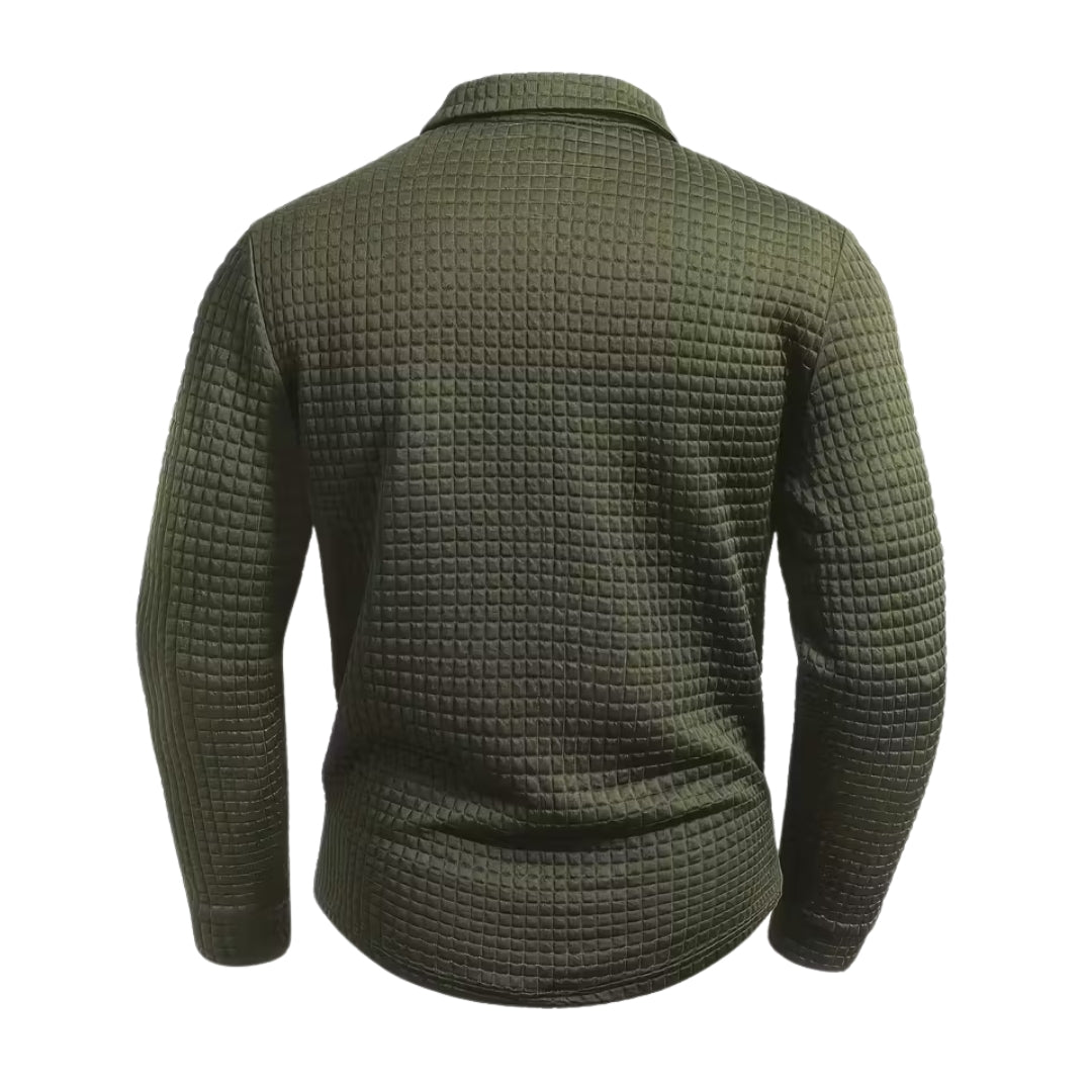 ANFINITE – Taktisk Polo Herre | Lange Ærmer | Hurtigtørrende & Åndbar | Letvægts Performance Trøje