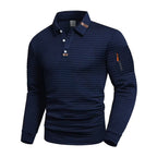ANFINITE – Taktisk Polo Herre | Lange Ærmer | Hurtigtørrende & Åndbar | Letvægts Performance Trøje
