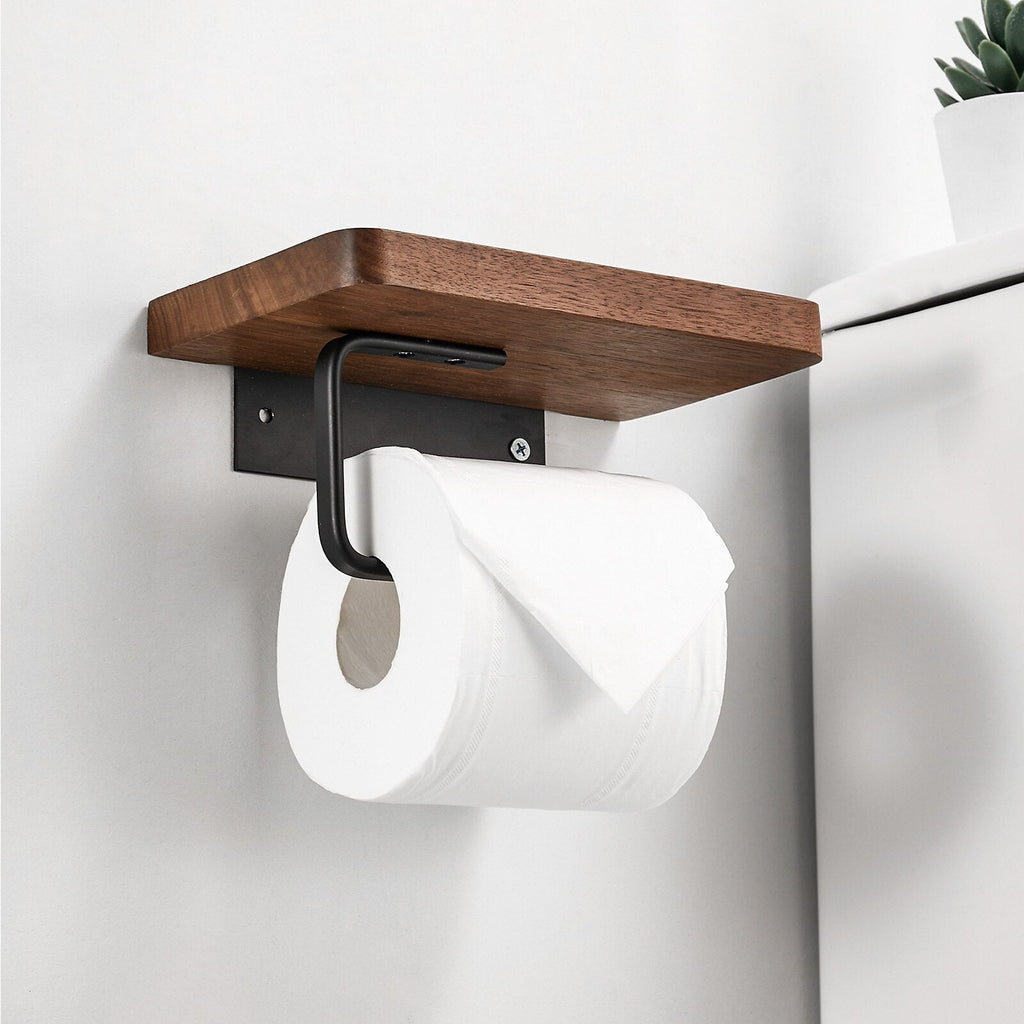 Porta Carta Igienica in Legno | Elegante & Funzionale