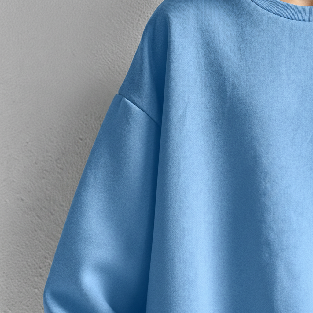 Sudadera oversize para mujer con cuello redondo – Hombros caídos y corte holgado