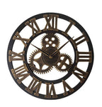Orologio da Parete Ironwood ANFINITE in Legno Stile Industriale Retrò
