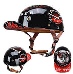 Casco per Moto Certificato DOT & ECE – Guscio in ABS Leggero con Rivestimento EPS Anti-Urto | Design Urbano a Profilo Basso & Visiera Protettiva UV