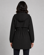 Trench Donna con Cappuccio e Coulisse in Vita