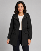 Trench Donna con Cappuccio e Coulisse in Vita