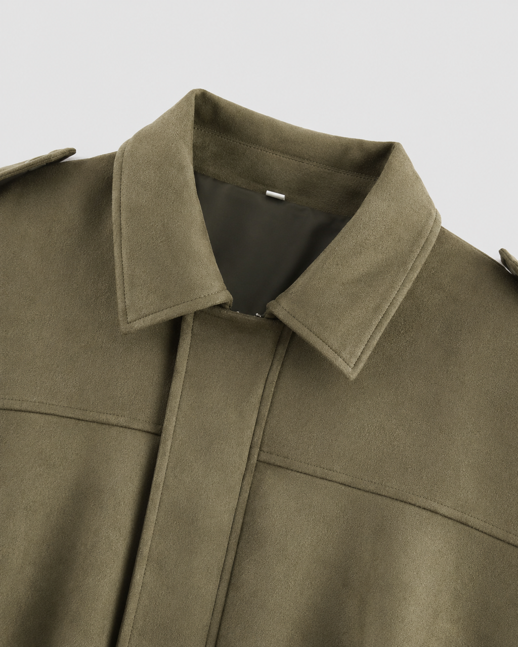 Giacca Corta Donna Effetto Camoscio con Zip
