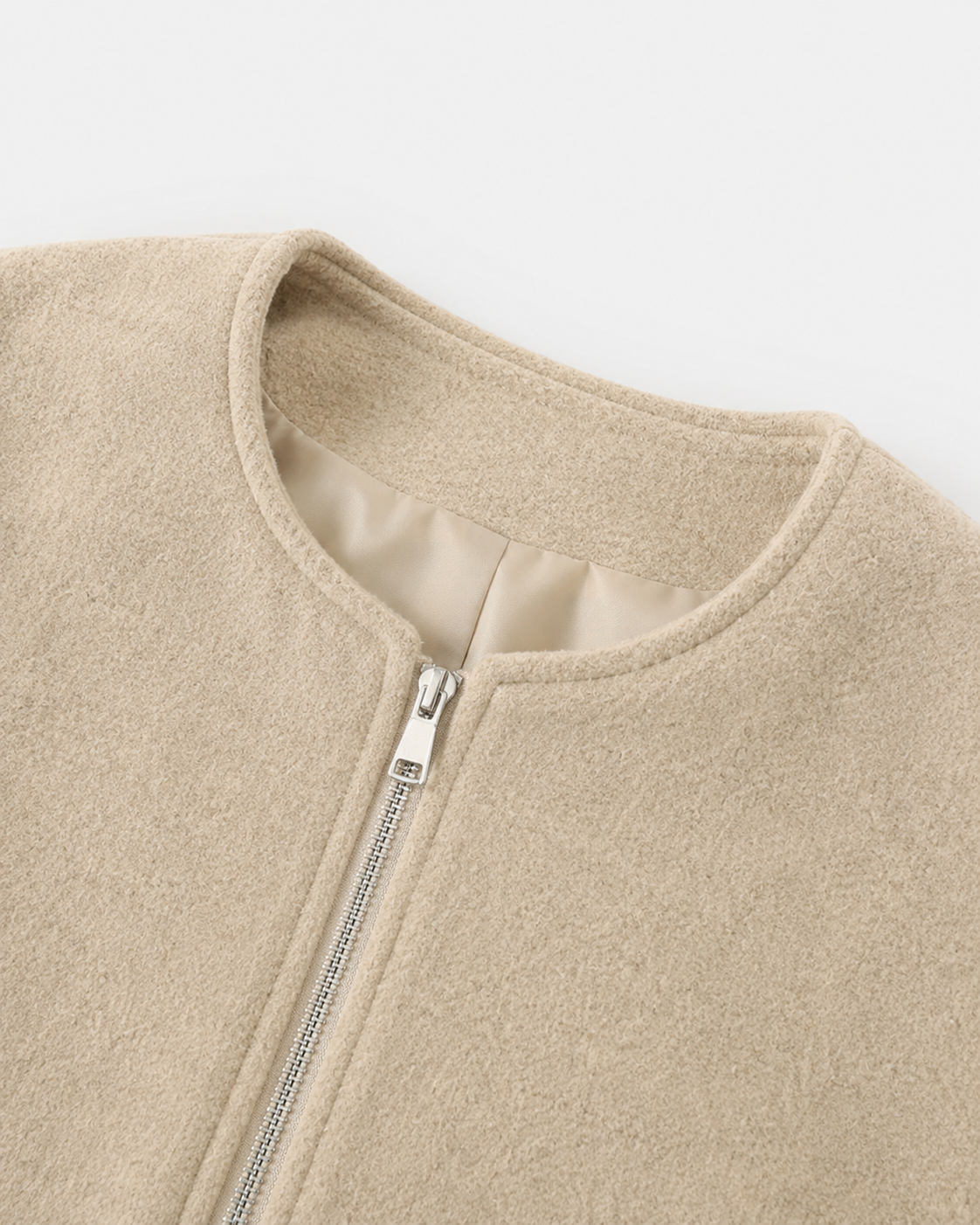 Bomber Corto Donna in Misto Lana