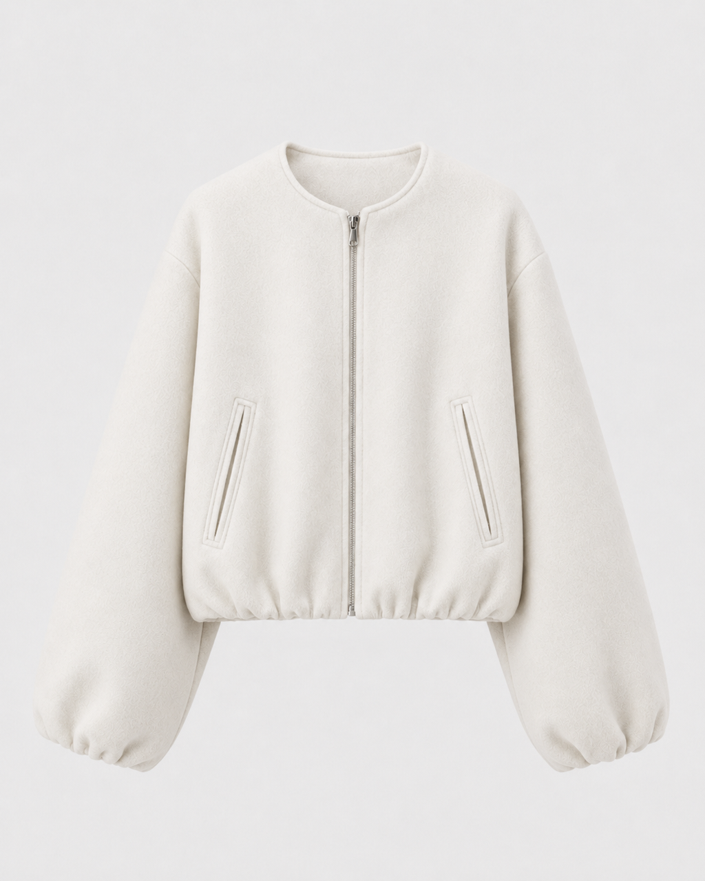 Bomber Corto Donna in Misto Lana