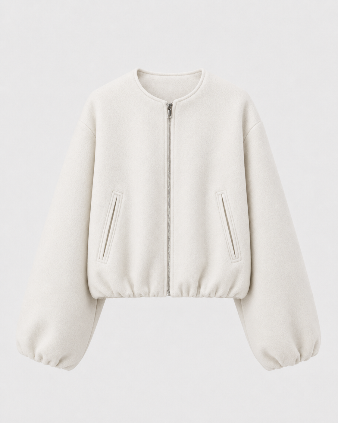 Bomber Corto Donna in Misto Lana