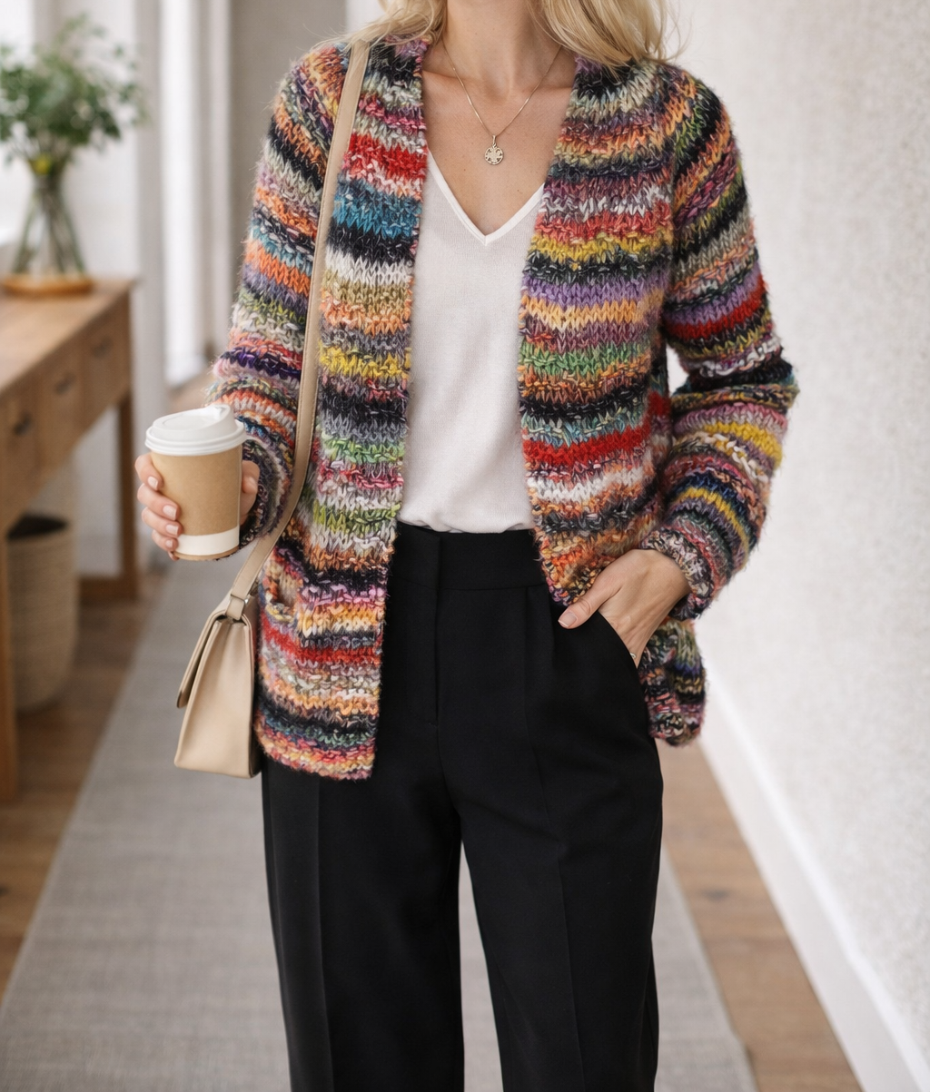 Cardigan Donna a Coste ANFINITE