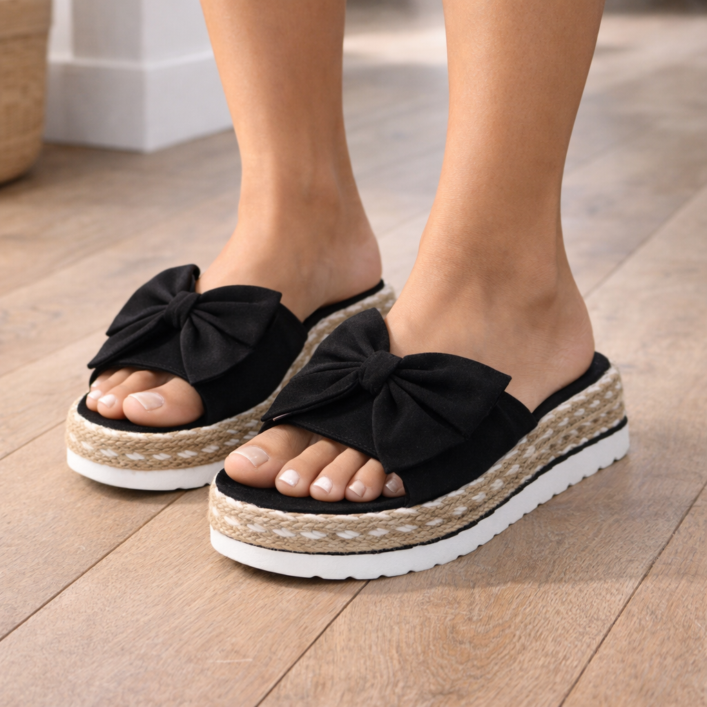 Sandales espadrilles femme à nœud ANFINITE