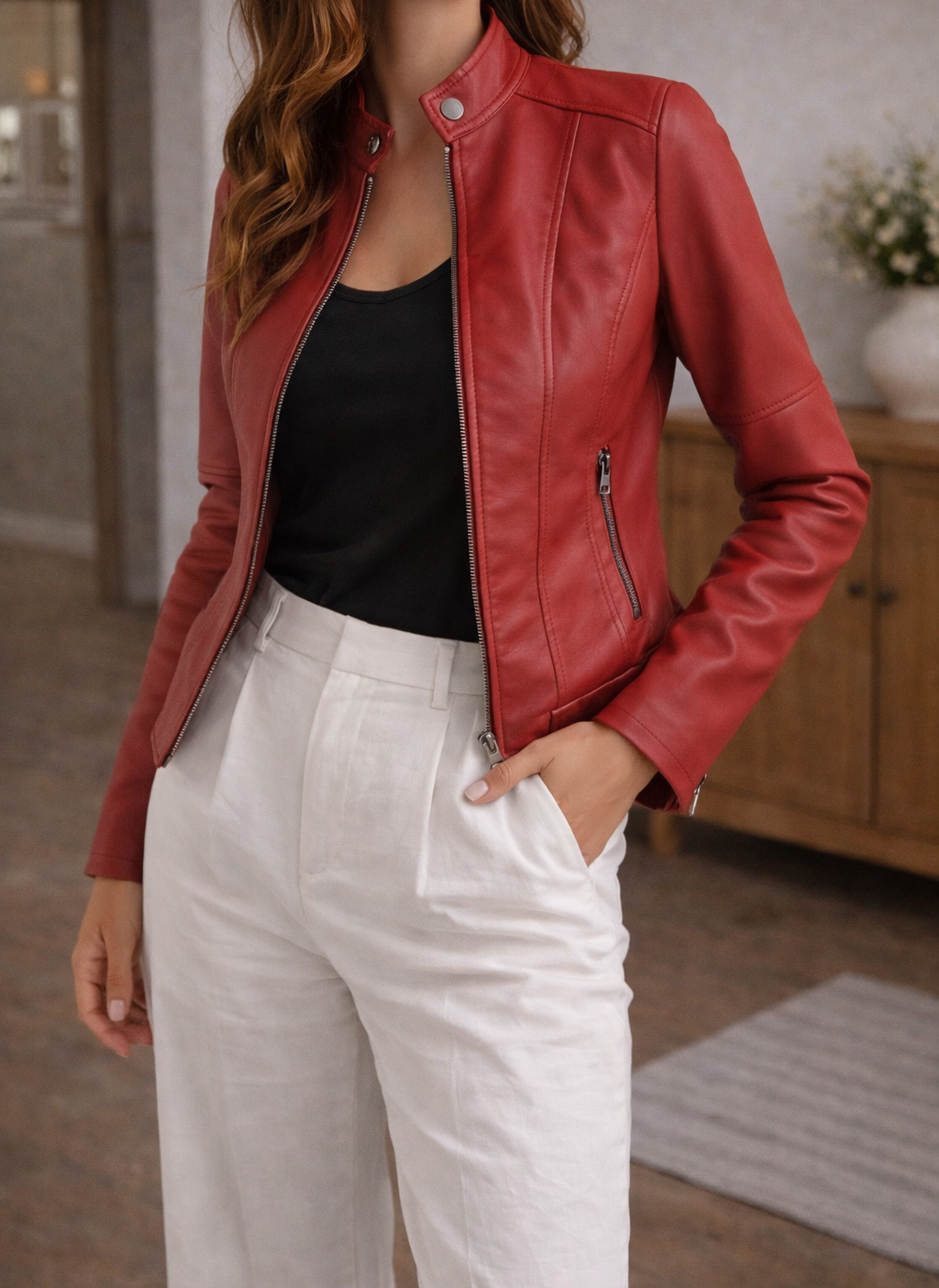 Giacca Donna in Pelle ANFINITE