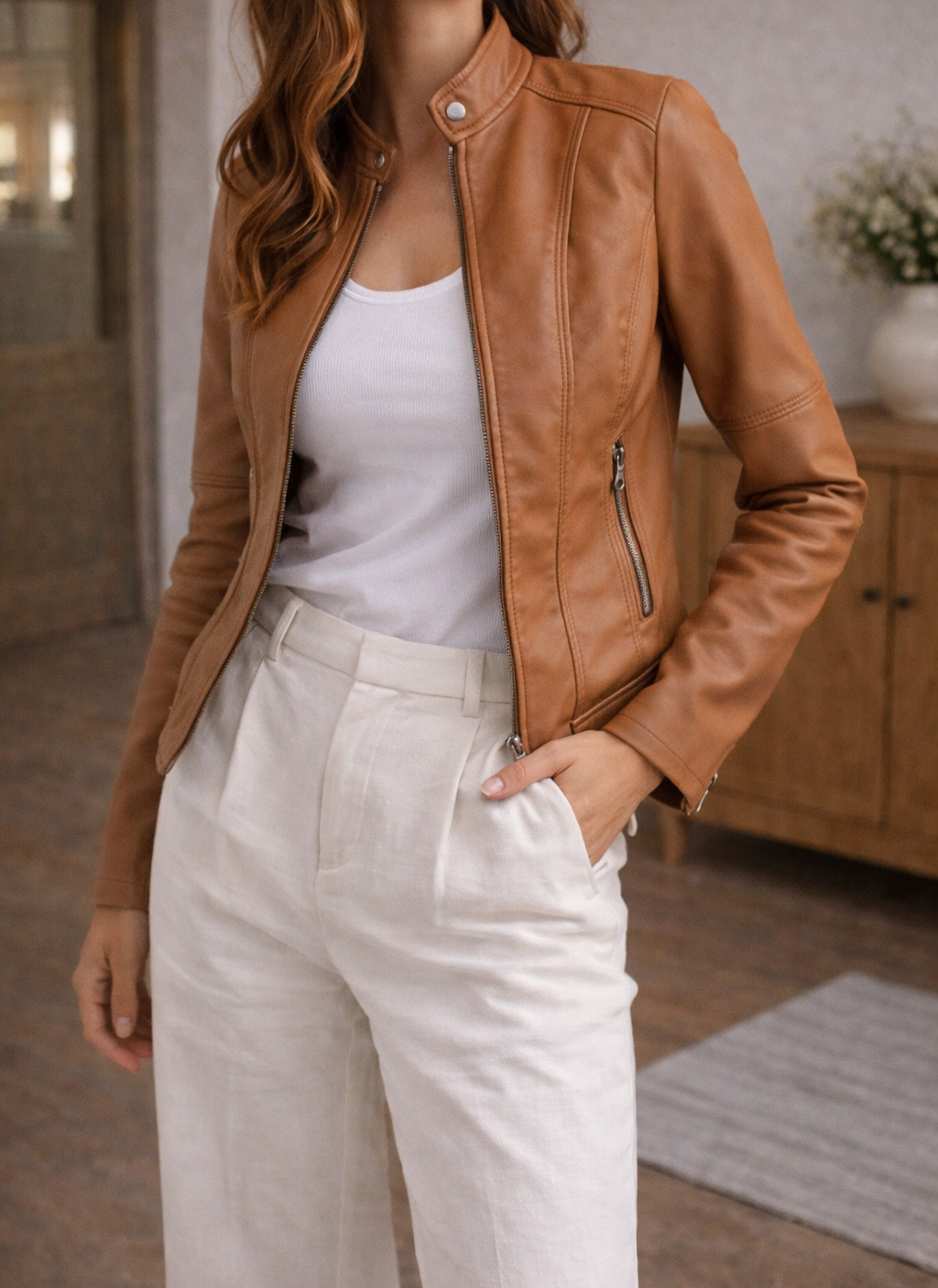 Giacca Donna in Pelle ANFINITE