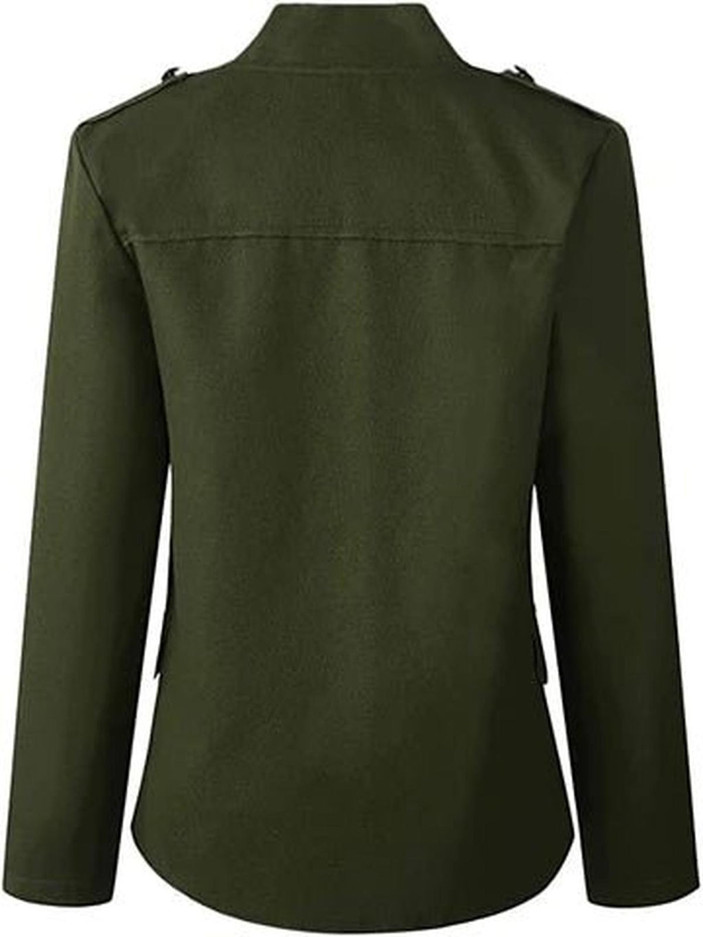 Giacca Corta Donna Stile Militare con Bottoni