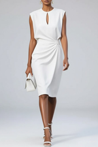 Abito Midi Donna con Scollo Keyhole ANFINITE