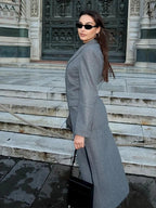 Cappotto Lungo Donna con Vita Sagomata