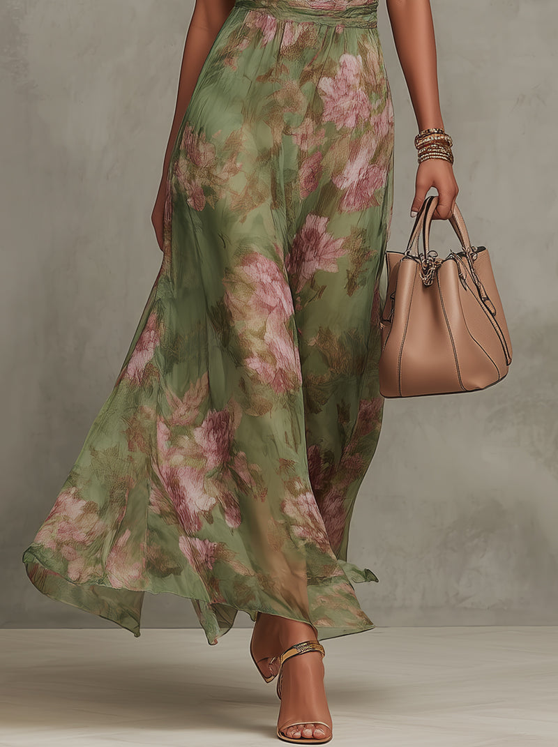 Abito Halterneck Silhouette Elegante Stile Estivo