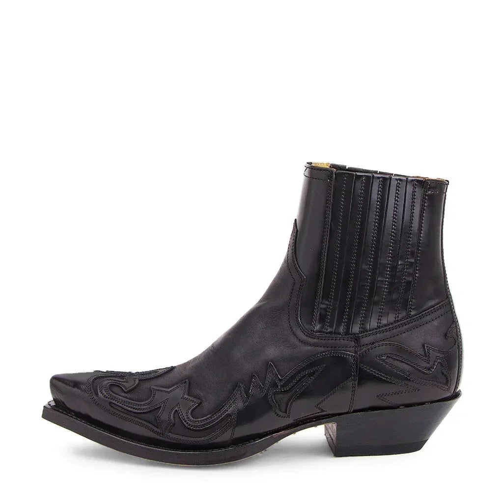 Botas cowboy de hombre de auténtica piel con punta