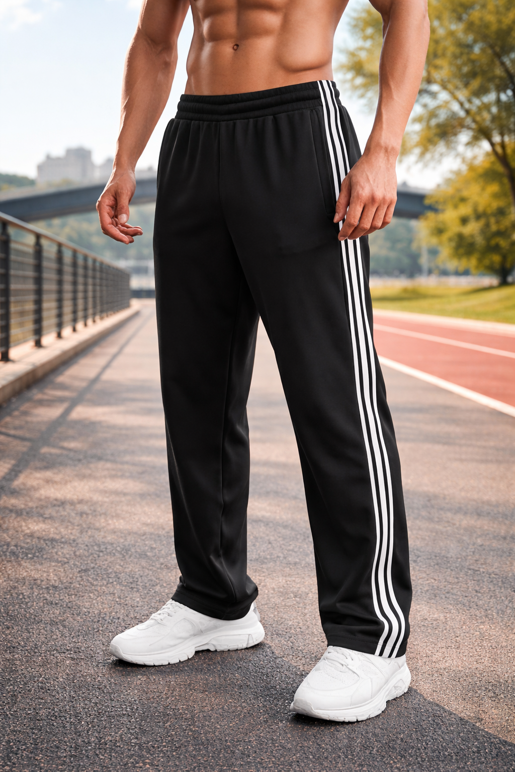 Pantalones deportivos de hombre con cordón
