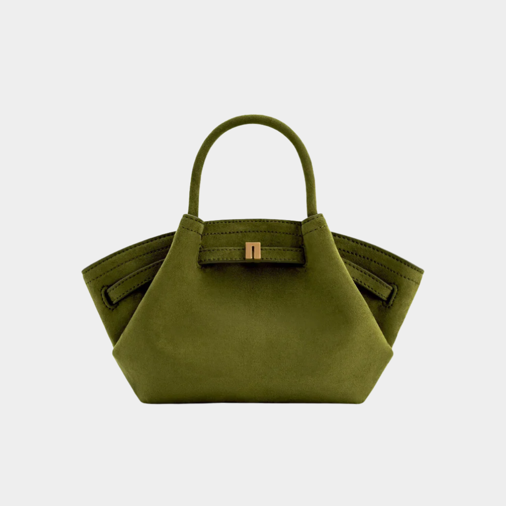 Borsa Donna Effetto Camoscio con Chiusura Magnetica