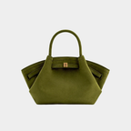 Borsa Donna Effetto Camoscio con Chiusura Magnetica