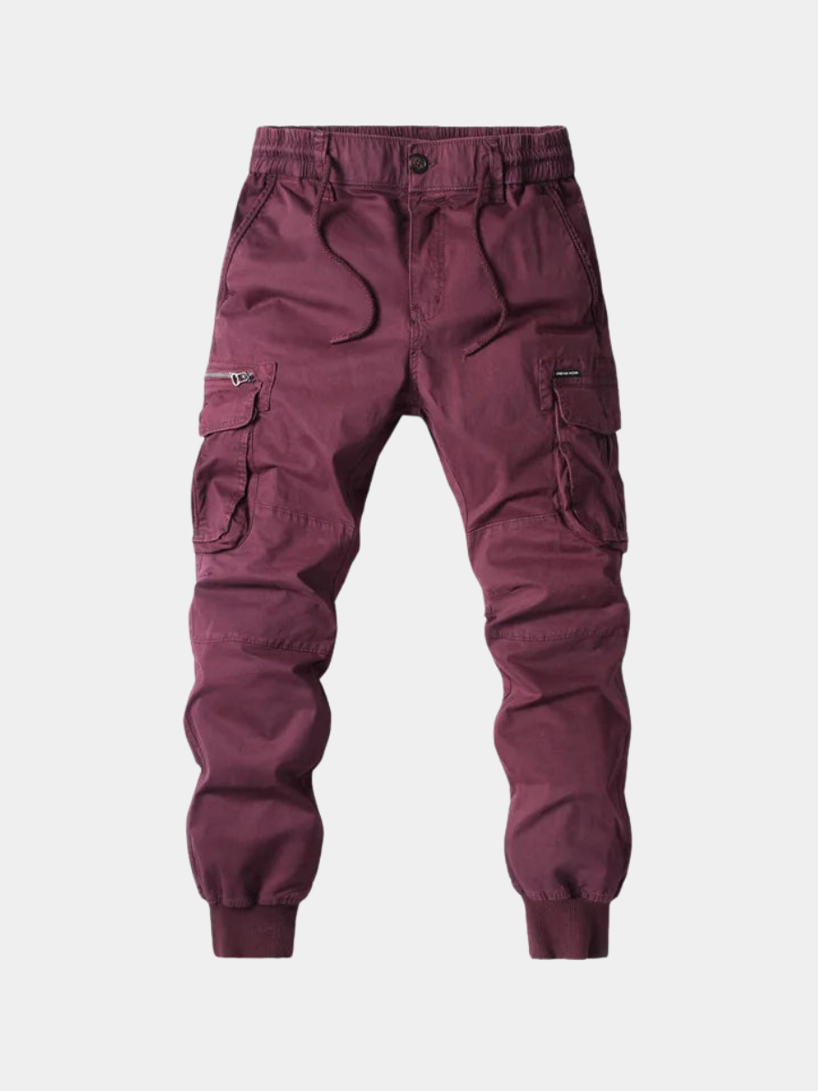 Pantalon cargo jogger pour homme avec poches multiples – style streetwear et utilitaire