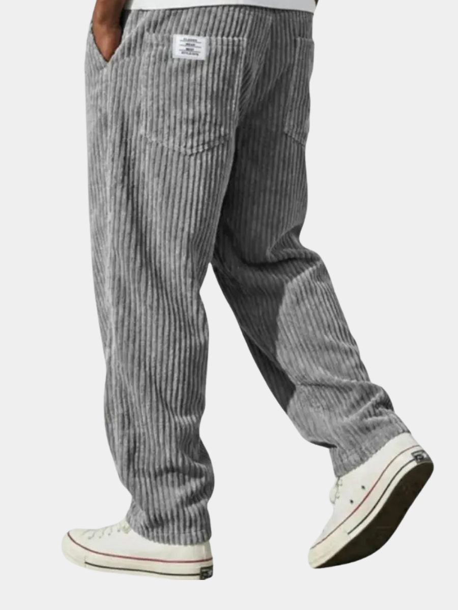 Pantaloni Uomo in Velluto a Coste con Coulisse