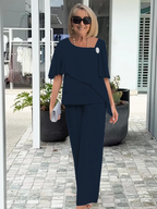 Completo Elegante Silhouette Due Pezzi Formale