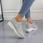 Nordiva Sneakers med Kilehæl og Komfortabel Støtte