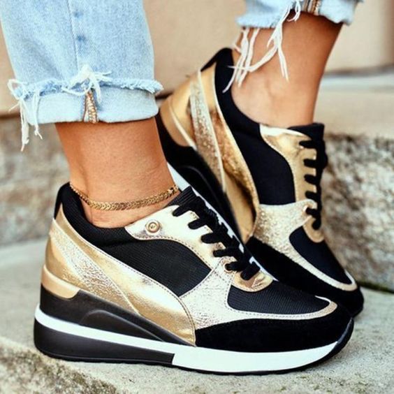 Sneakers Nordiva con Tacco Rialzato e Supporto Confortevole