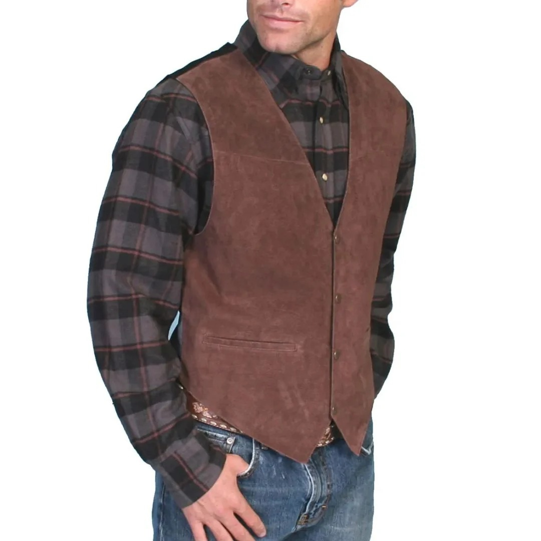 Chaleco tradicional para hombre con bolsillos – Elegante, clásico y sin mangas
