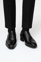 Scarpe Derby in Pelle Nera ANFINITE