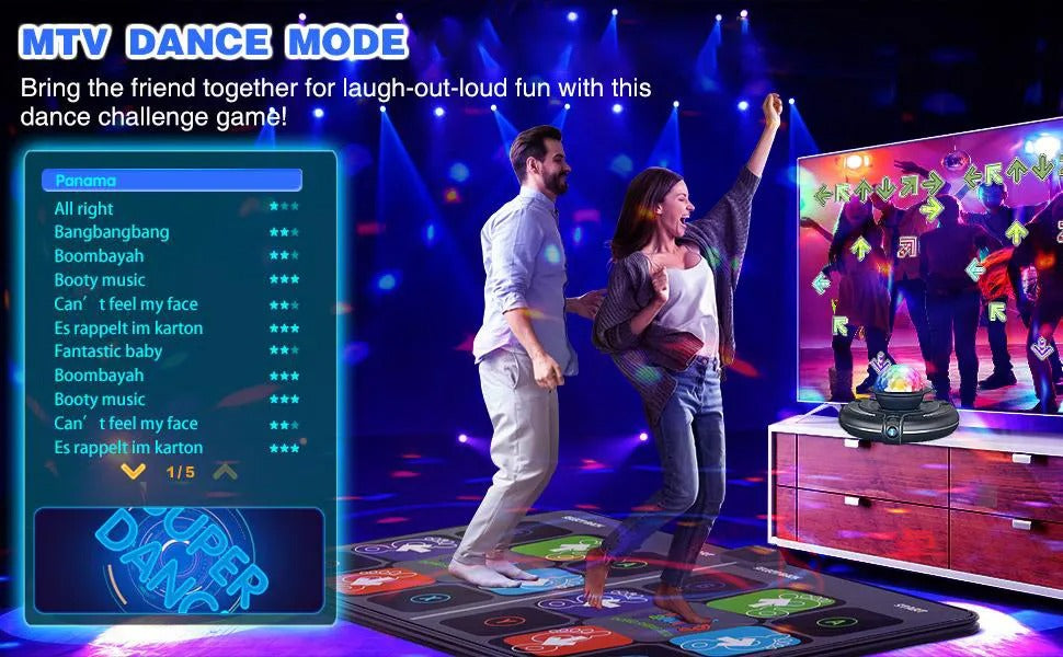 Interaktiv Dansemåtte til Børn - DanceJoy