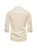 Chemise décontractée homme pour le printemps à boutons ANFINITE