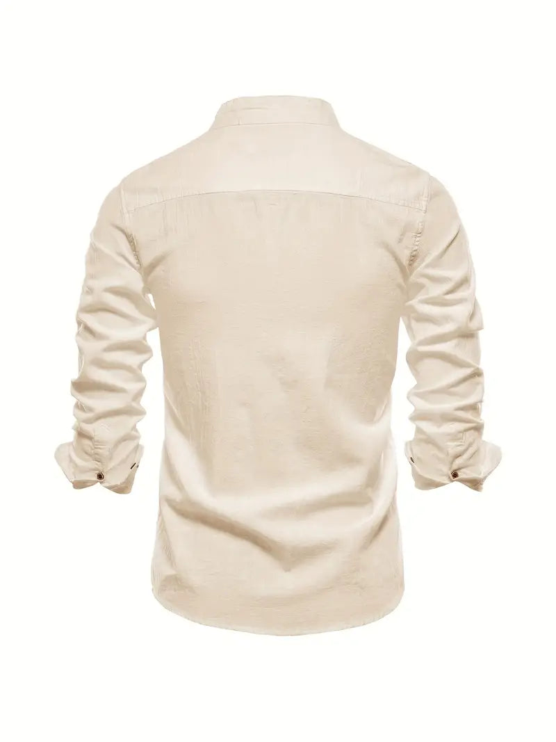 Chemise décontractée homme pour le printemps à boutons ANFINITE