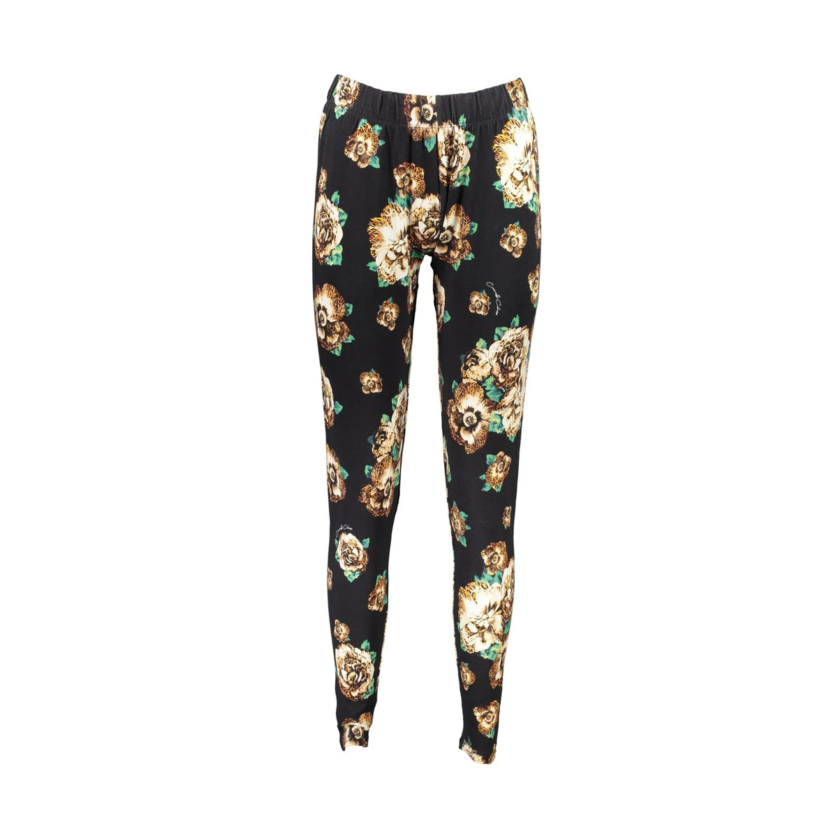 Leggings Donna Cavalli Class Neri con Logo