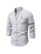 Chemise décontractée homme pour le printemps à boutons ANFINITE