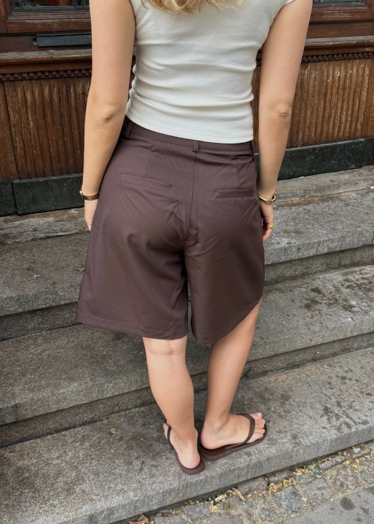 ANFINITE Bermuda Shorts i Elegant Habitstil