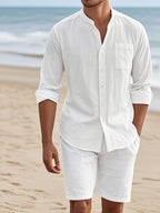 Completo Traspirante in Lino da Uomo – Eleganza Casual per l'Estate