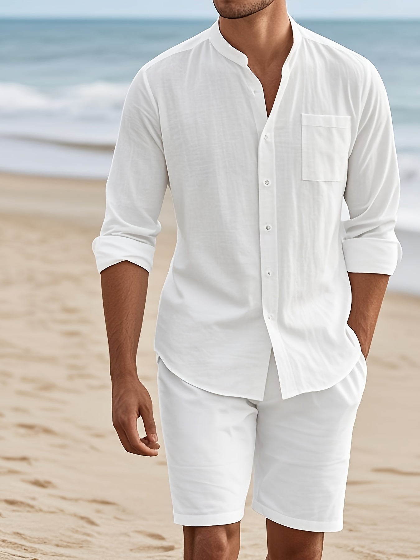 Completo Traspirante in Lino da Uomo – Eleganza Casual per l'Estate