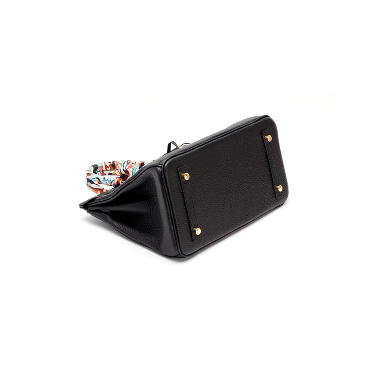 Borsa a Mano Donna in Vera Pelle Cognac