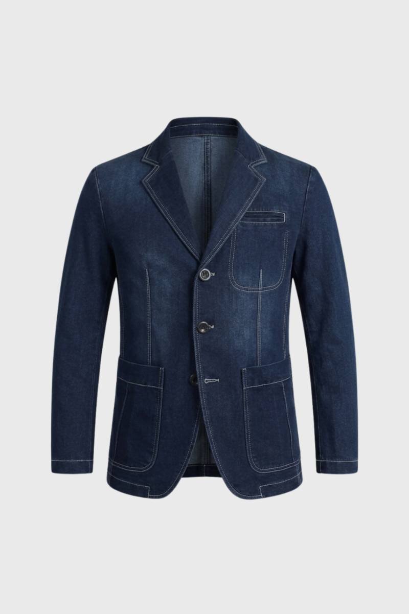 Blazer de hombre con bolsillos aplicados y corte sastrero