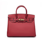 Borsa a Mano Donna in Vera Pelle Cognac