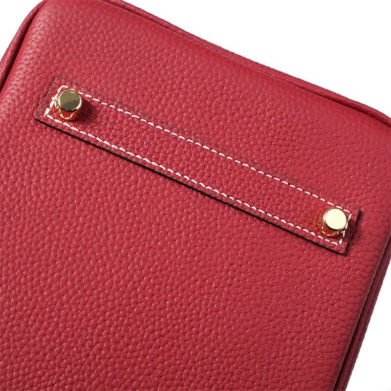 Borsa a Mano Donna in Vera Pelle Cognac