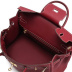 Borsa a Mano Donna in Vera Pelle Cognac
