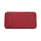 Borsa a Mano Donna in Vera Pelle Cognac
