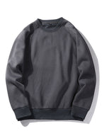 Sudadera básica para hombre con cuello redondo y mangas raglán - Corte cómodo y estilo informal
