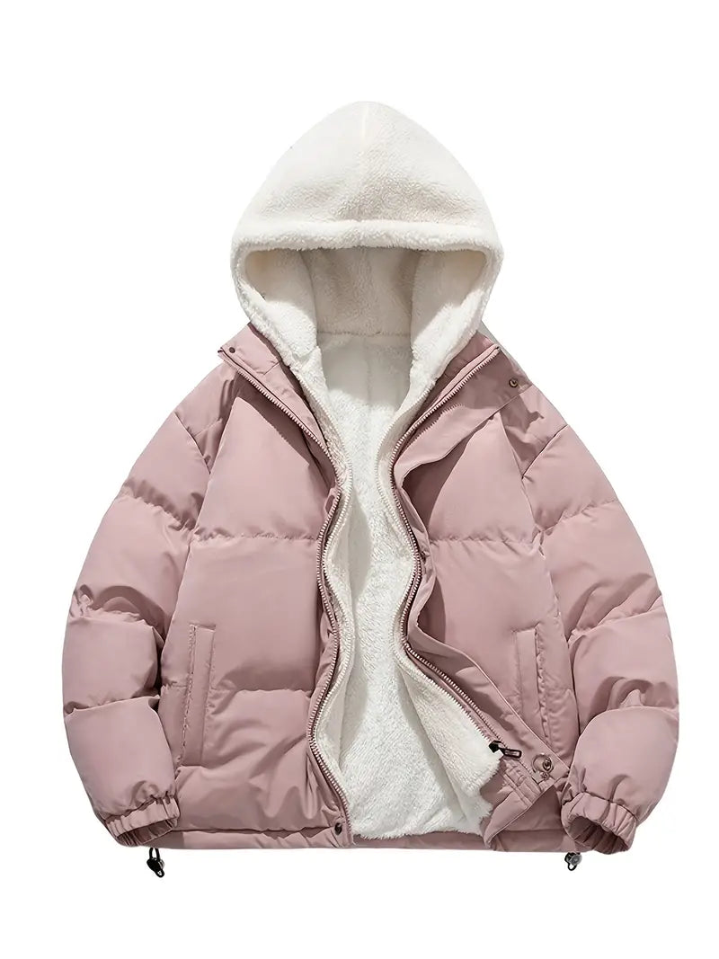 Piumino Donna con Interno Sherpa e Cappuccio
